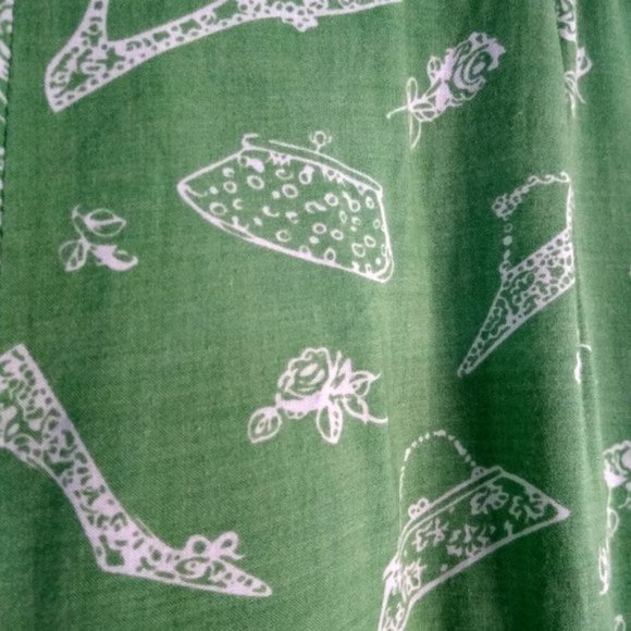 Ashlyn Kate Palazzo Pants Capri Print Green - Picture 8 of 10